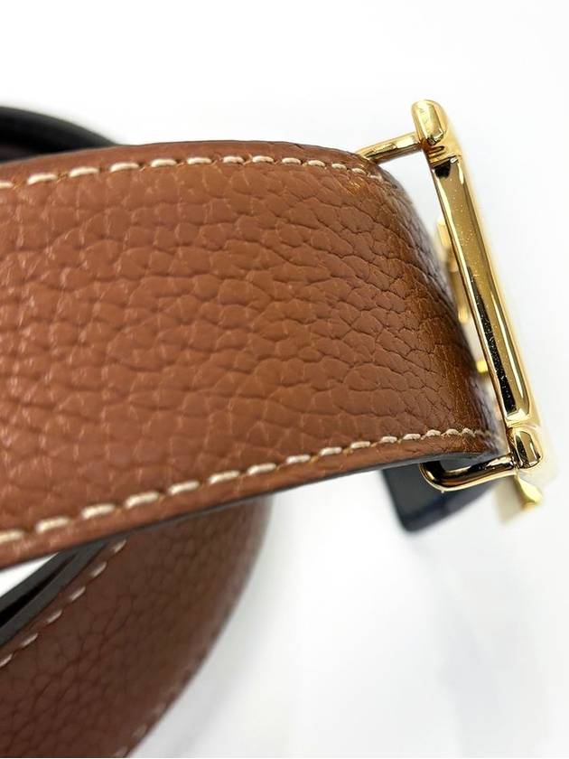 Brown Constance H Belt Courchevel 4VHET36410 - HERMES - BALAAN 5