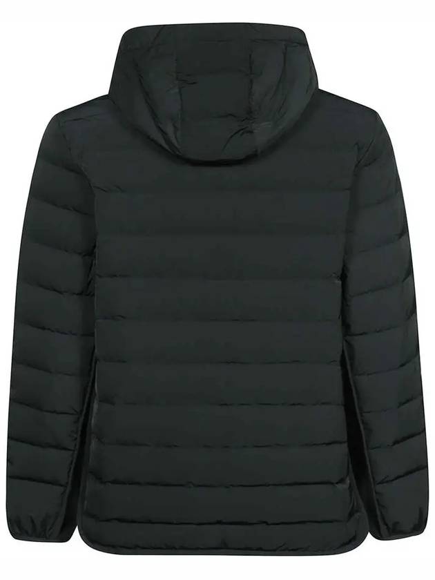 Poly Twill Rib 4-Bar Down Hoodie Jacket Charcoal - THOM BROWNE - BALAAN 4