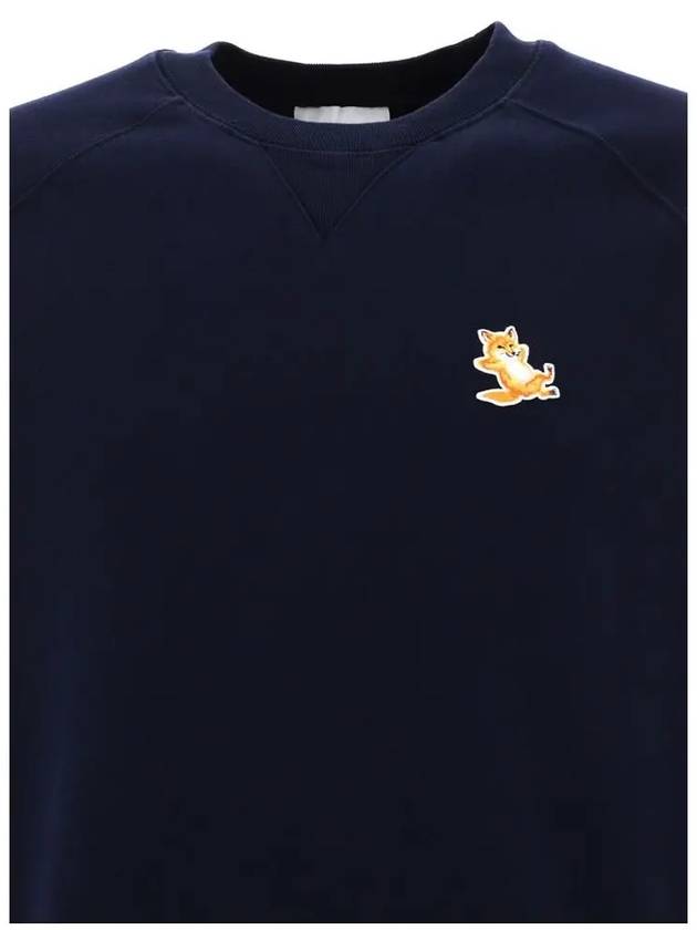 Chillax Fox Patch Classic Sweatshirt Navy - MAISON KITSUNE - BALAAN 5