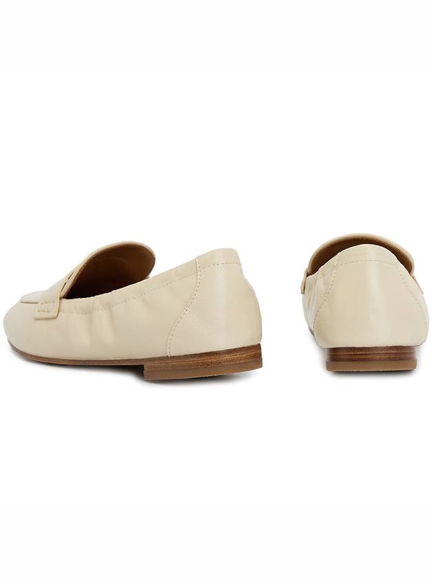 Ballet Double T Napa Leather Loafers New Cream - TORY BURCH - BALAAN 7