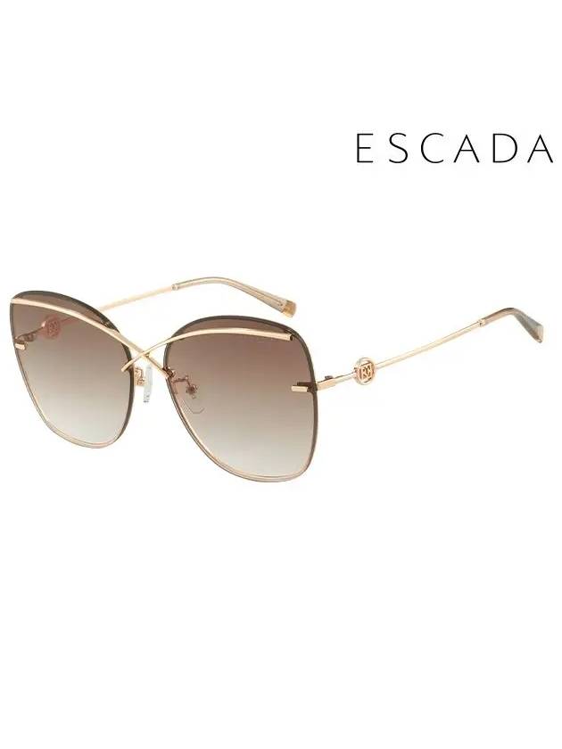 Sunglasses SES C10F 0200 Square Metal Women s - ESCADA - BALAAN 2