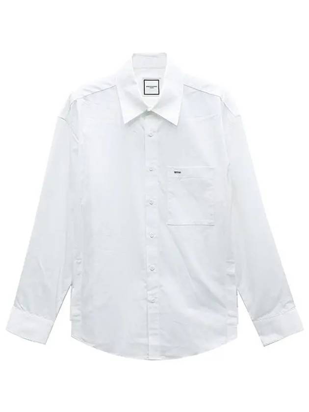 Cotton Back Logo Shirt White W243SH07811W - WOOYOUNGMI - BALAAN 7