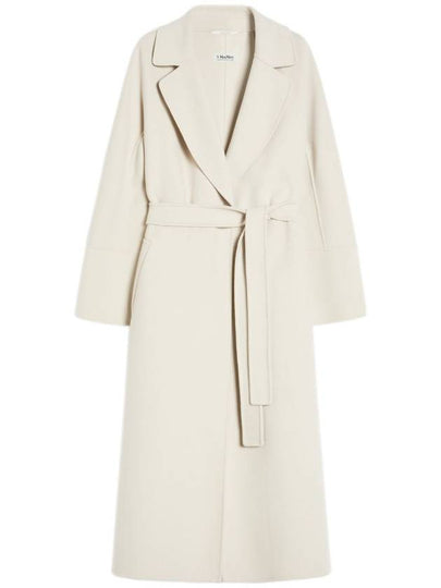 Elisa long wool robe single coat natural - S MAX MARA - BALAAN 2