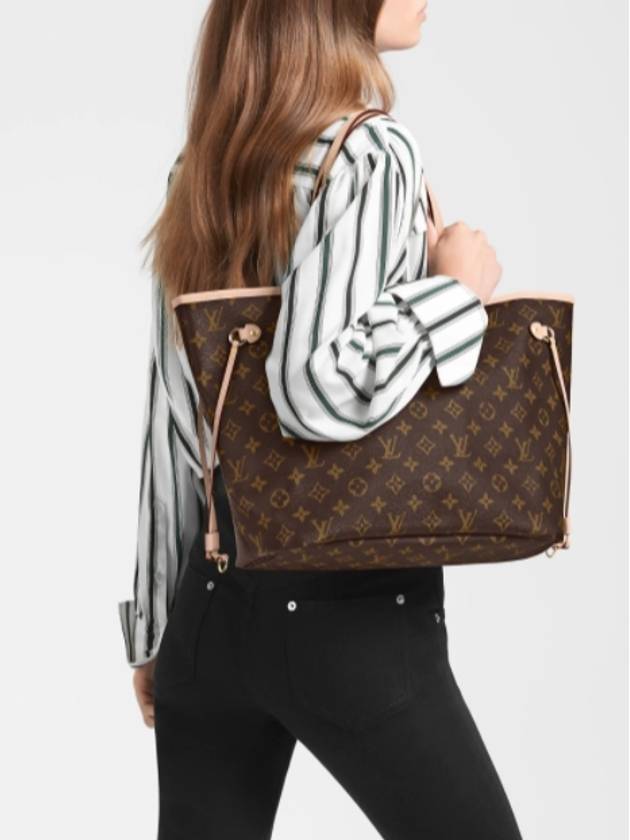 Neverfull MM Monogram Tote Bag Brown - LOUIS VUITTON - BALAAN 3