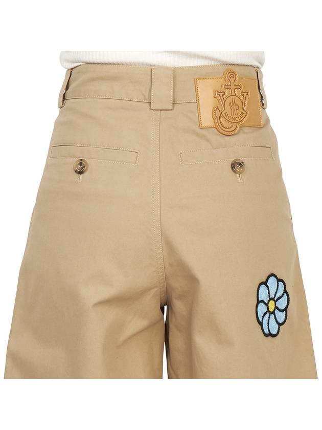 JW Anderson Floral Bermuda Shorts Beige - MONCLER - BALAAN 8