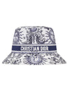 D Bobby Small Brim Bucket Hat White Navy - DIOR - BALAAN 1