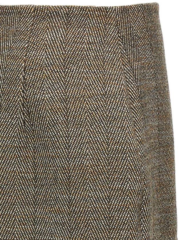 Stella McCartney Slit Tweed Skirt - STELLA MCCARTNEY - BALAAN 4