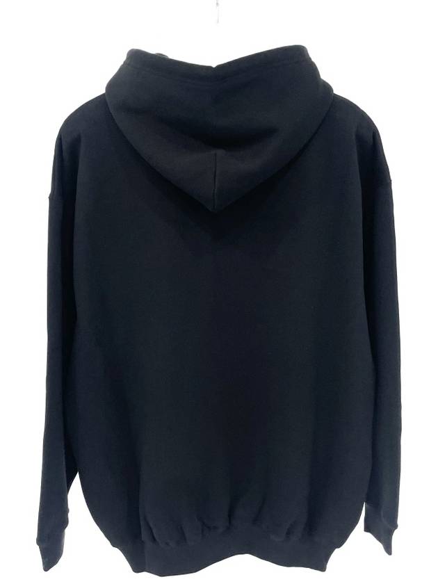 Paris Circle Logo Hoodie Black - BALENCIAGA - BALAAN 5