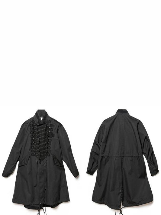 x Dover Street Market 15th Anniversary Monochrome Market Napoleon Coat Black Khaki - SACAI - BALAAN 2