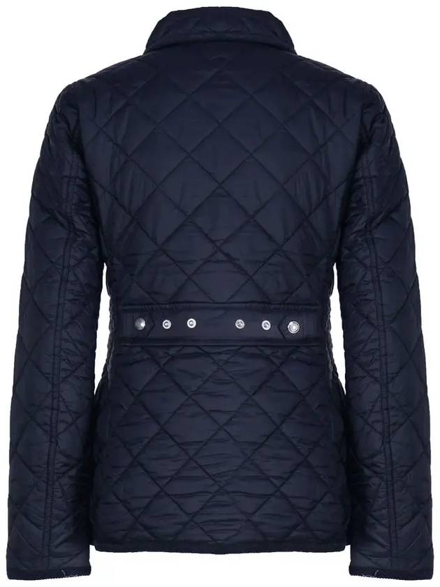 Pony Embroidered Diamond Quilted Slim Fit Jacket Navy - POLO RALPH LAUREN - BALAAN 4