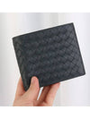 Intrecciato Weaving Half Wallet Dark Grey - BOTTEGA VENETA - BALAAN 3