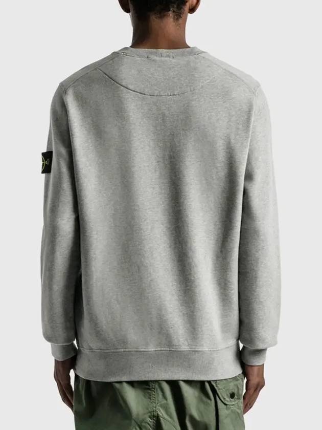 Stone Island Compass Wappen Brushed Cotton Classic Sweatshirt Sweatshirt Gray - STONE ISLAND - BALAAN 4