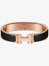 Full Set Clickash Bracelet Bracelet Rose Gold White Silver Palladium Black Marron Creme PM GM - HERMES - BALAAN 4