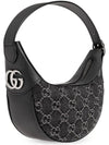 Ophidia GG Mini Bag Grey Black Denim - GUCCI - BALAAN 4