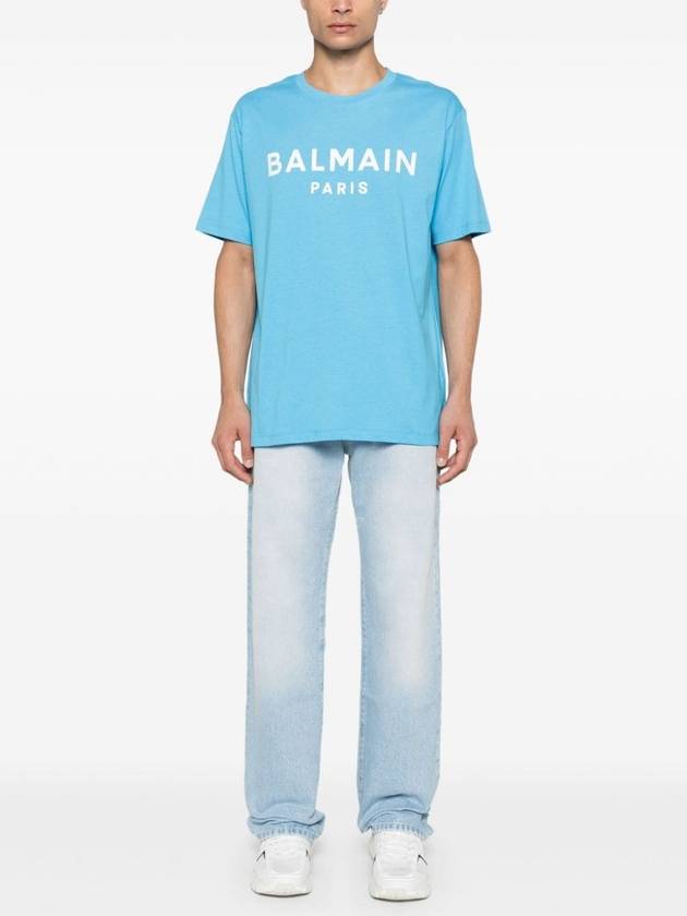 Washed Denim Straight Jeans Blue - BALMAIN - BALAAN 3