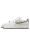 Air Force 1 07 Low Top Sneakers White Neutral Olive - NIKE - BALAAN 1