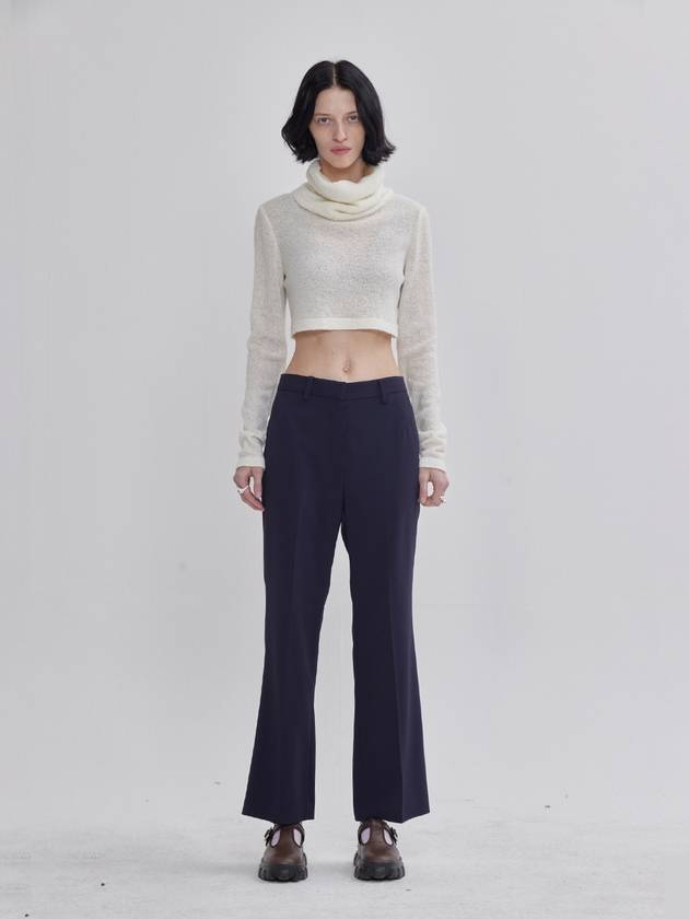 Signature Slim Straight Pants Navy - LIE - BALAAN 3