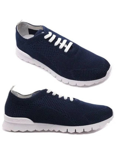 Fit Knit Low Top Sneakers Navy - KITON - BALAAN 2