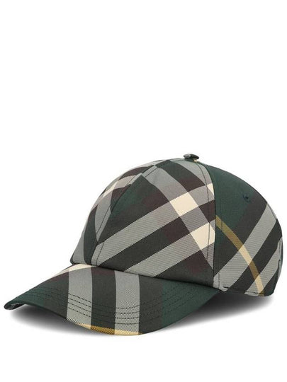 Check pattern ball cap green - BURBERRY - BALAAN 2