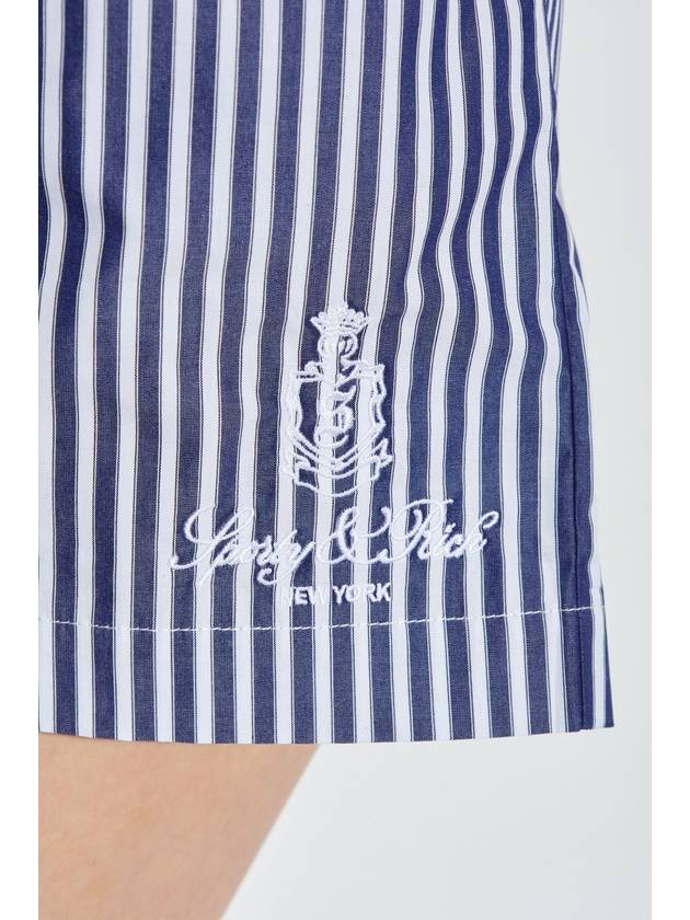 Sporty & Rich Shorts From The New York Collection, Women's, Navy Blue - SPORTY & RICH - BALAAN 5