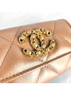 19 Snap card wallet lambskin dark beige gold AP1790 - CHANEL - BALAAN 5