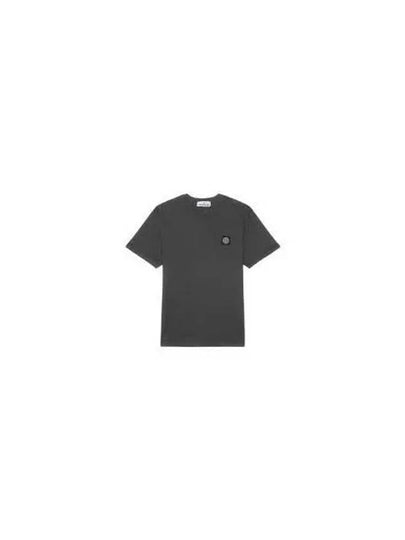 Logo Patch Short Sleeves T-Shirt  Steel Grey - STONE ISLAND - BALAAN 2