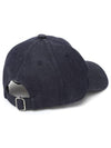 Charlie Embroidered Logo denim ball cap indigo - A.P.C. - BALAAN 4