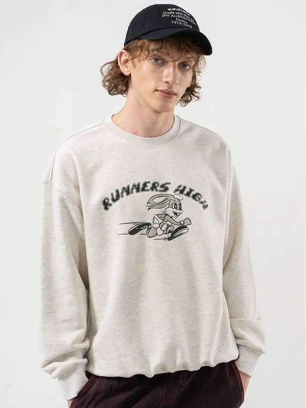 RUNNERS HIGH SWEATSHIRTS OATMEAL - POLYGRAM - BALAAN 4