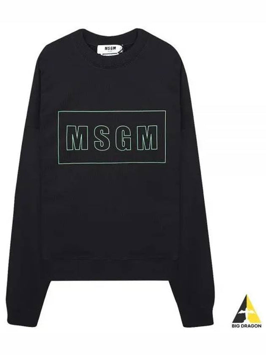 Box Logo Sweatshirt Black - MSGM - BALAAN 2