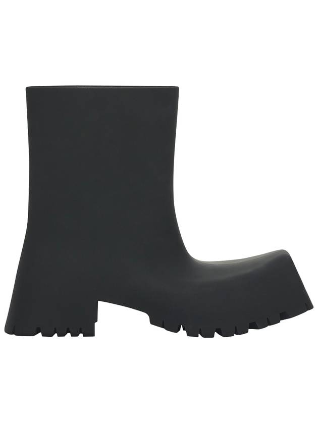 Square Toe Rubber Rain Boots Black - BALENCIAGA - BALAAN 2