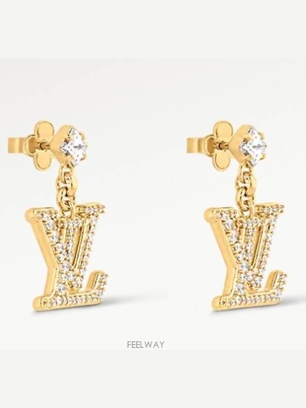 Lady LV Earrings Gold - LOUIS VUITTON - BALAAN 3