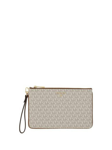 Women's Jet Set Charm Clutch Bag White - MICHAEL KORS - BALAAN 1