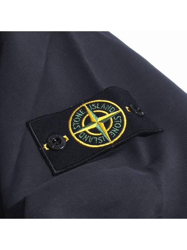 Wappen Patch Garment Dyed Sweatshirt Navy - STONE ISLAND - BALAAN 4