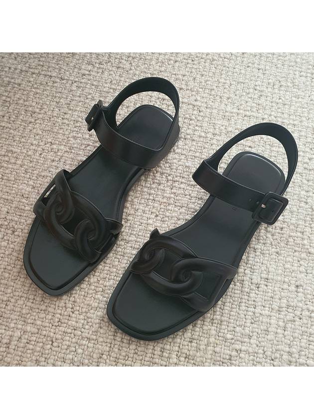 Feliz sandals black - HERMES - BALAAN 3