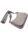 Vitello Pheonix Small Hobo Shoulder Bag Grey - PRADA - BALAAN 6