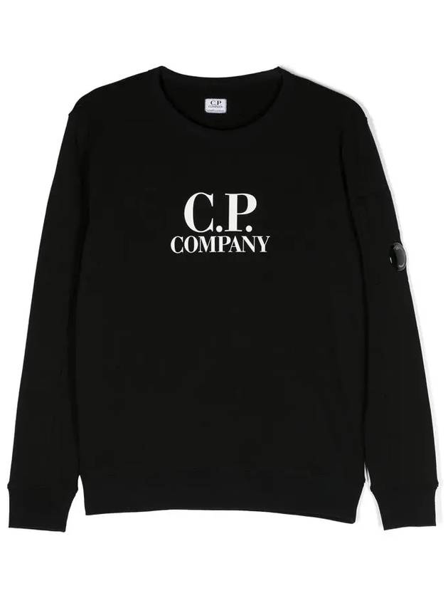 Kids Logo Sweatshirt Black 16CKSS016B 00LCA69 999 - CP COMPANY - BALAAN 1