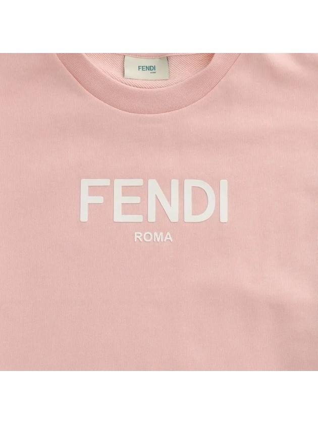 Kids Logo Printing Sweatshirt Pink JUH051 5V0 F16WG - FENDI - BALAAN 4