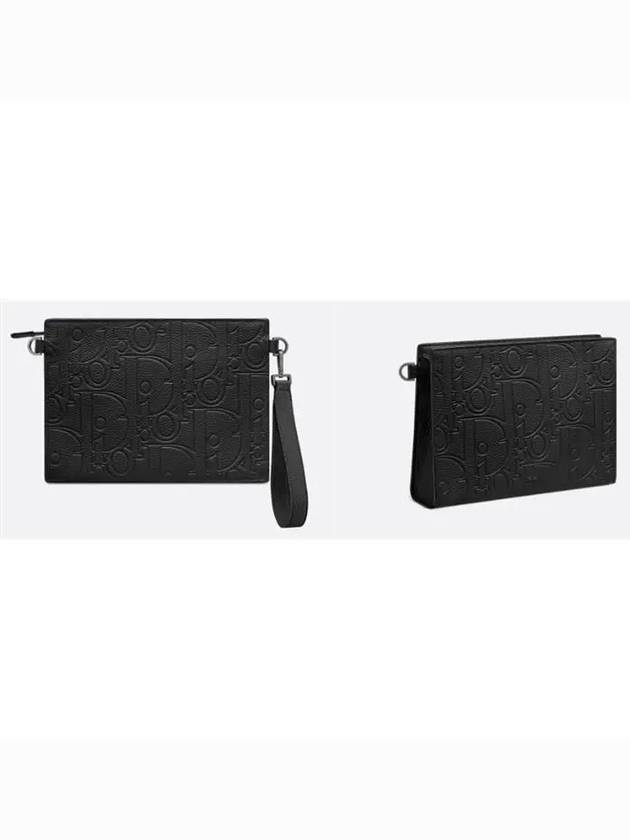 A5 Triangle Clutch Bag Black - DIOR - BALAAN 3