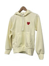 Red Heart Wappen Hoodie Top Ivory - COMME DES GARCONS - BALAAN 4