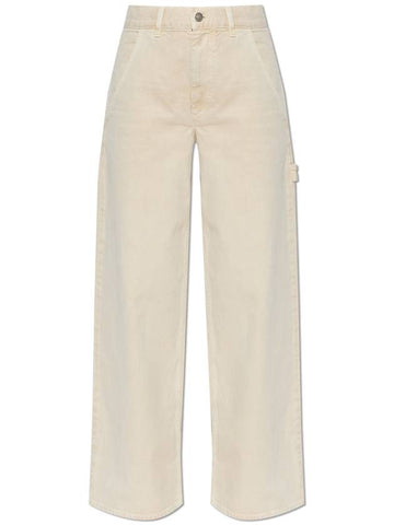 Marant Etoile Jeans Solene, Women's, Beige - ISABEL MARANT ETOILE - BALAAN 1