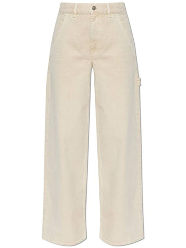 Marant Etoile Jeans Solene, Women's, Beige - ISABEL MARANT ETOILE - BALAAN 1