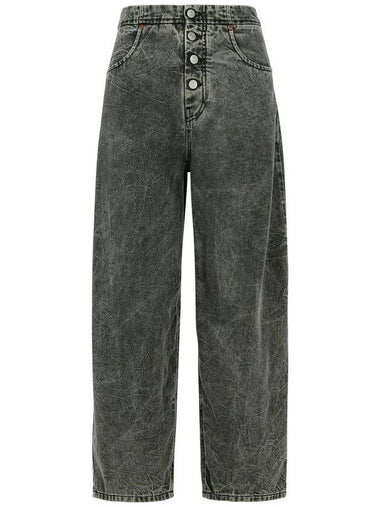 Mm6 Maison Margiela High-Waisted Cotton Boyfriend Jeans - MAISON MARGIELA - BALAAN 1