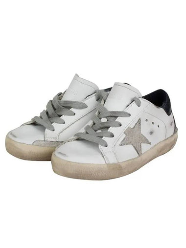 Kids Dark Blue Tab Superstar Low Top Sneakers White - GOLDEN GOOSE - BALAAN 1