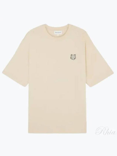 Bold Fox Head Patch Oversized Short Sleeve T-Shirt Beige - MAISON KITSUNE - BALAAN 2