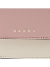 Saffiano Tri-Fold Half Wallet Pink - MARNI - BALAAN 7