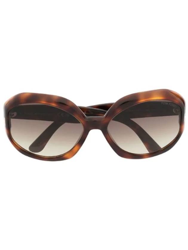 Eyewear Tortoiseshell Oval Frame Sunglasses FT1011 - TOM FORD - BALAAN 1