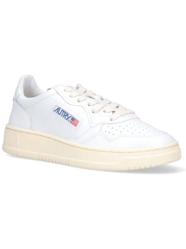 Medalist Leather Low Top Sneakers White - AUTRY - BALAAN 3