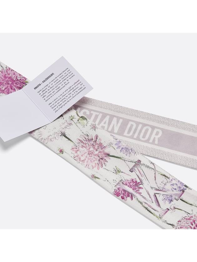 Abcdior K Knautia Kaleidoscope Mitzah Scarf Ivory - DIOR - BALAAN 5