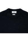 Donegal 4-Bar Striped Crew Neck Wool Knit Top Navy - THOM BROWNE - BALAAN 4