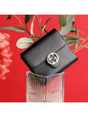 GG Interlocking Half Wallet Black - GUCCI - BALAAN 10